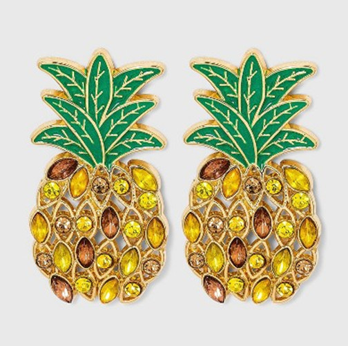 Sugarfix By Baublebar Pineapple Earrings, 1 Pair