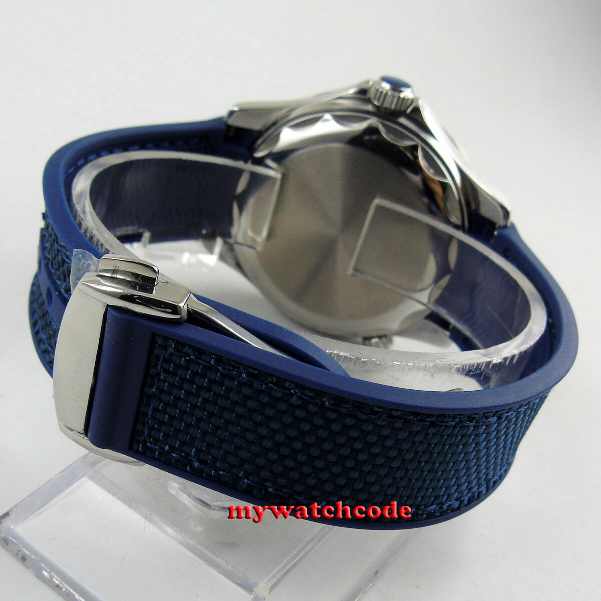 41mm bliger sterile navy blue dial GMT sapphire glass automatic mens watch B272