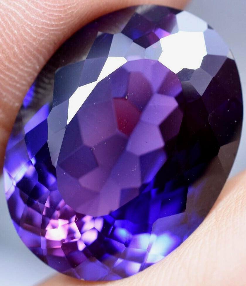 Natural 31.45 Ct Boysenberry Sapphire GGL Certified fabulous Loose Gemstone