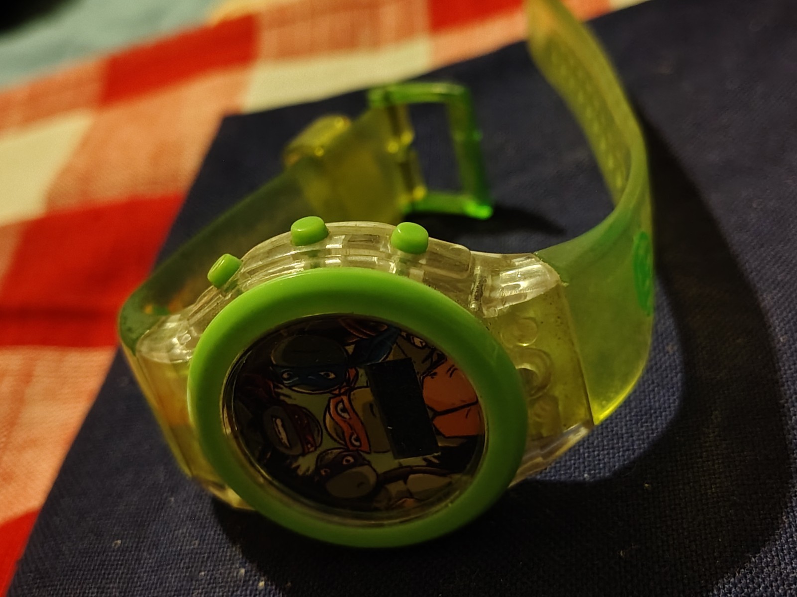 Nickelodeon TMNT Digital Light Up Watch Green Silicone Strap Ninja Turtles