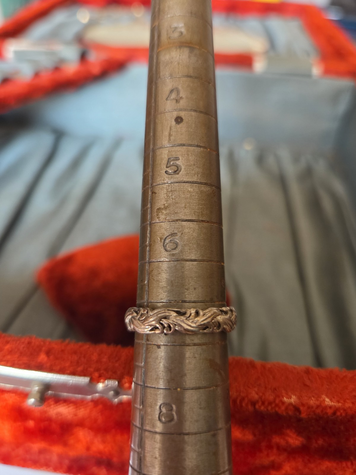 Sterling Floral Eternity Ring Size 7