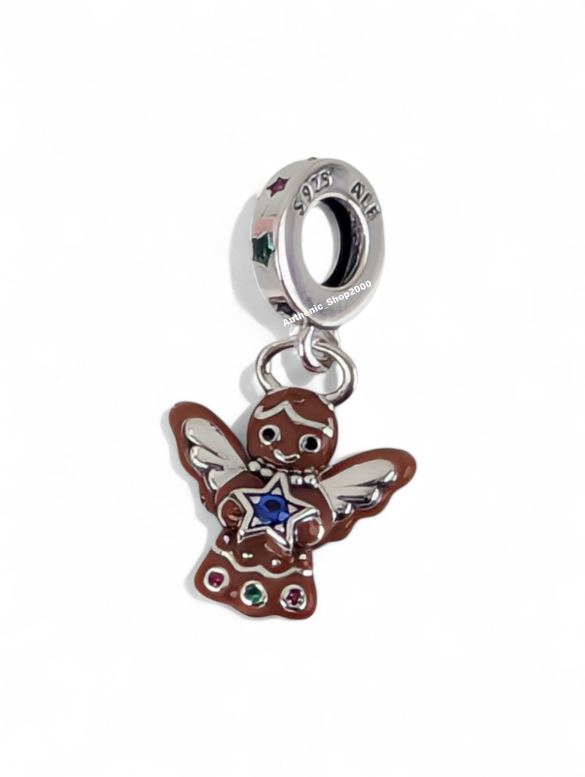 New 100% Authentic PANDORA 925 My Sweetheart Gingerbread Angel Charm 794247C01