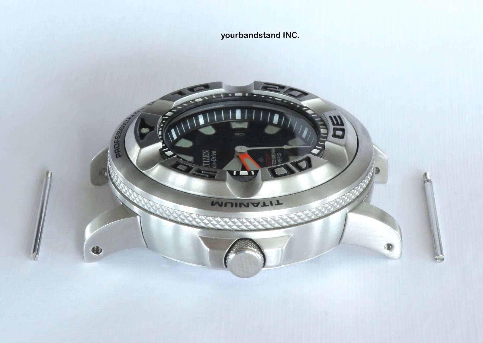 NEW 2 CitiZilla Silver brushed finish adapter Citizen Ecozilla Autozilla BJ8050