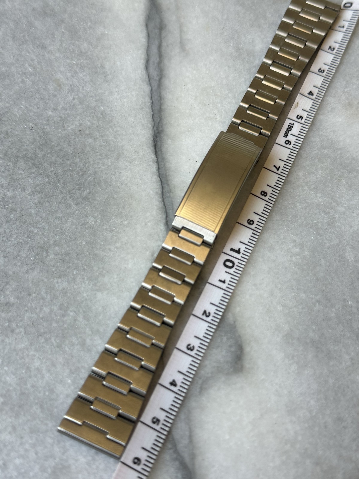 Bracelet de montre vintage en acier inoxydable