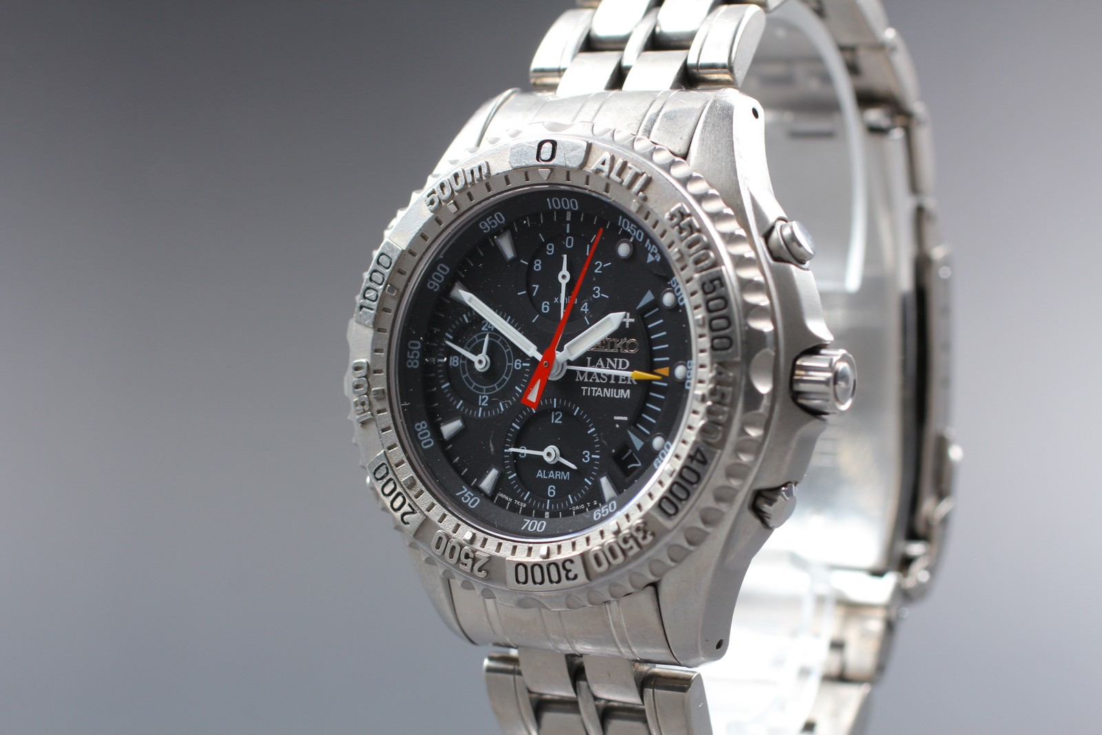 [Exc+5] SEIKO Landmaster Summitter SBCN003 7K32-0A10 Titan 44mm Quartz Men Watch