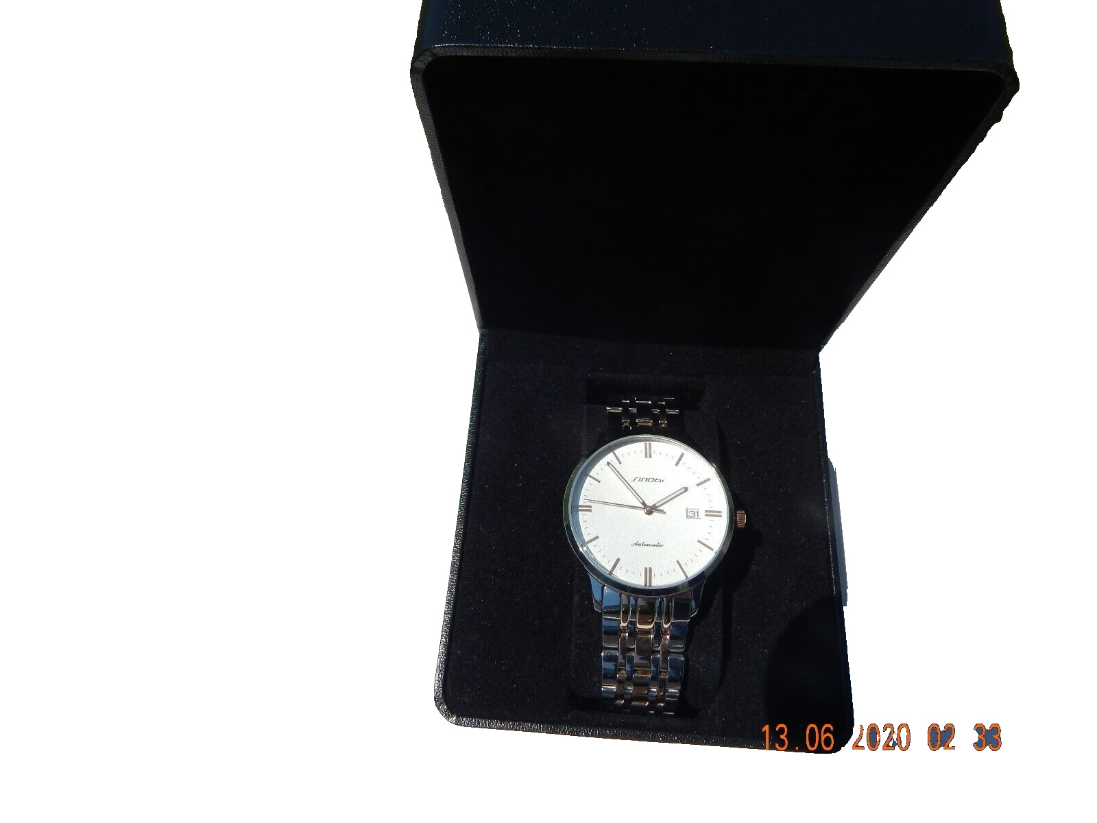 Sinobi two tone men’s automatic stainless steel watch