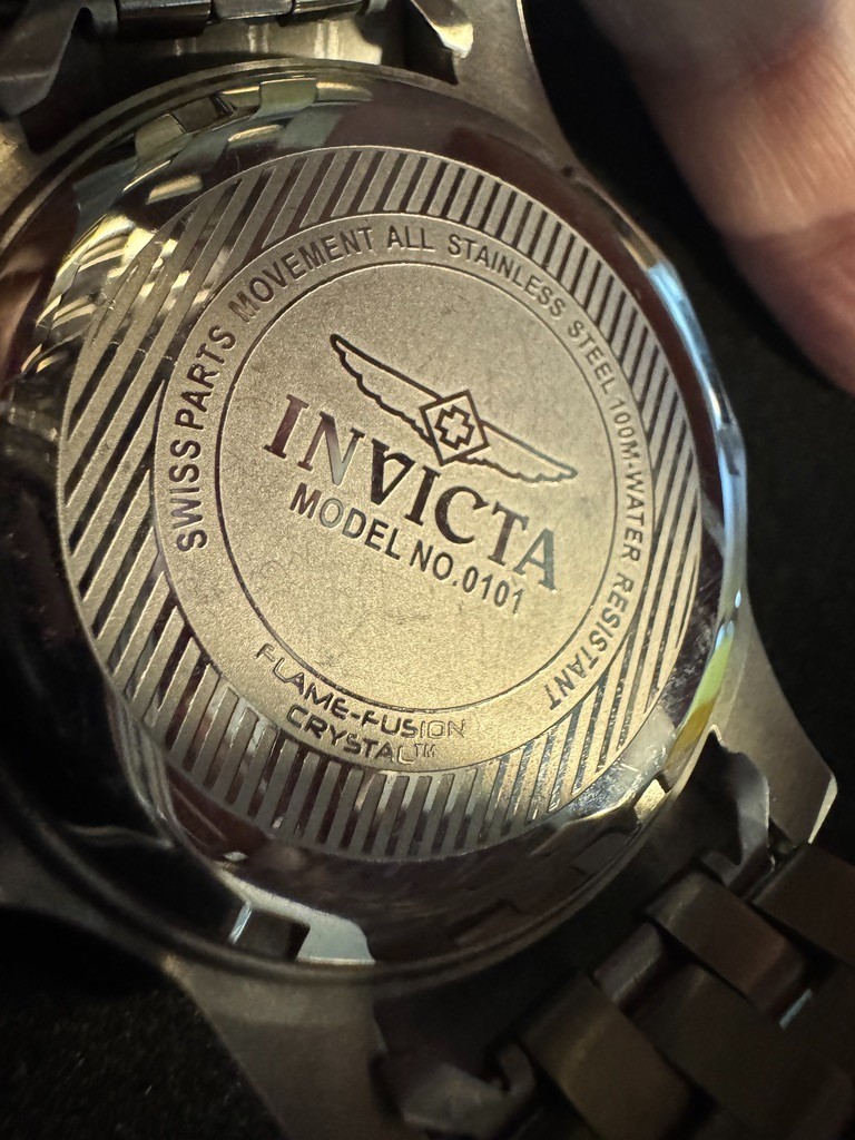 Invicta Flame Fusion Stone Dial Rare Model 0101