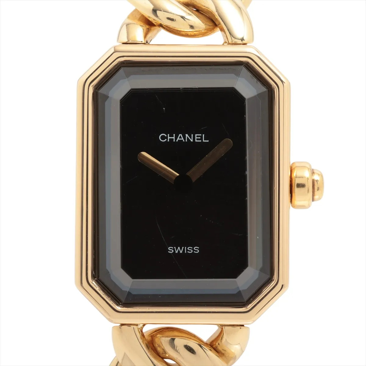 Chanel Première L H0003 YG YG QZ black dial