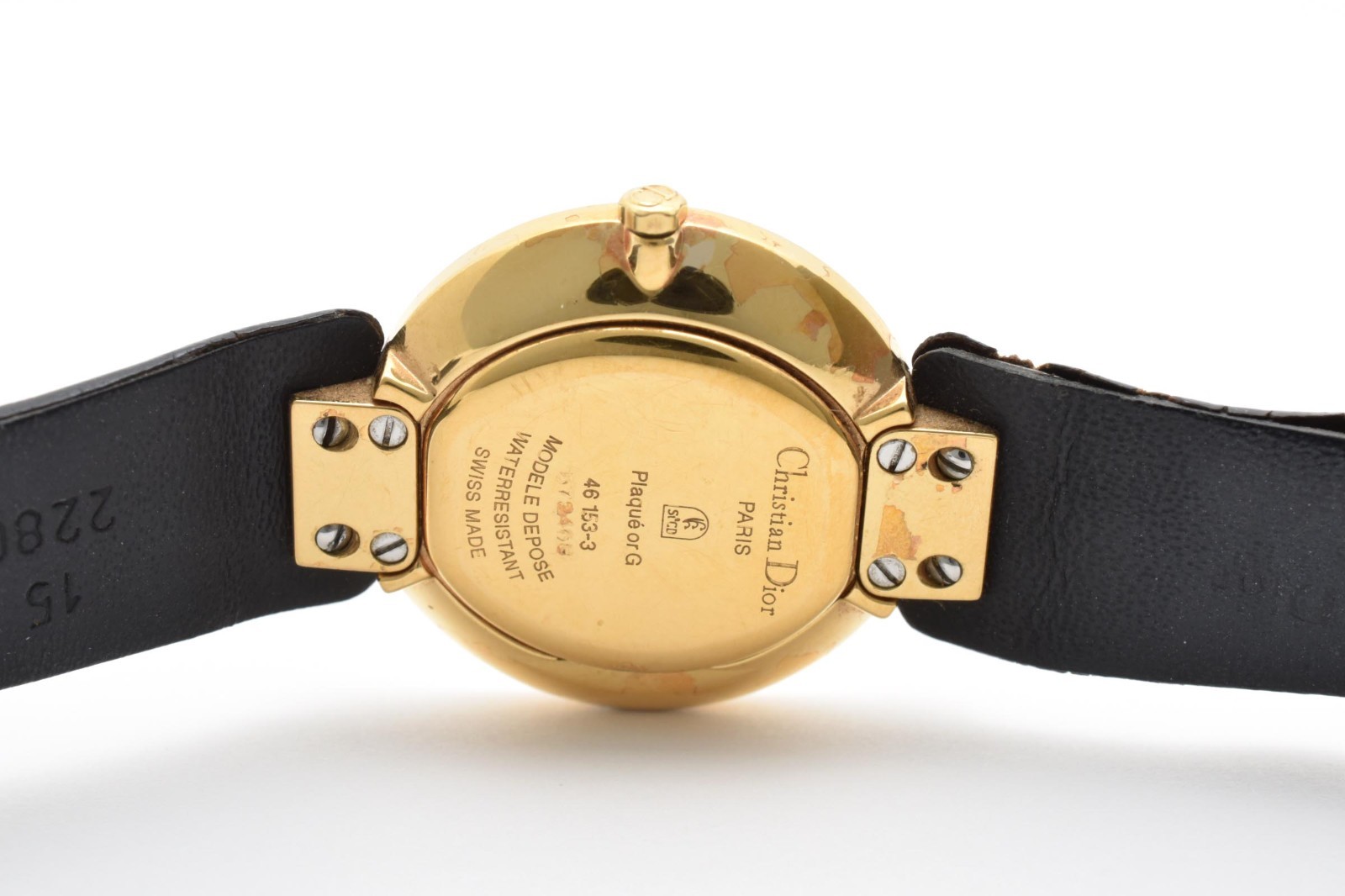 Vintage [ Near MINT ] Christian Dior Bagheera 46 153-3 Black Ladies Watch JAPAN
