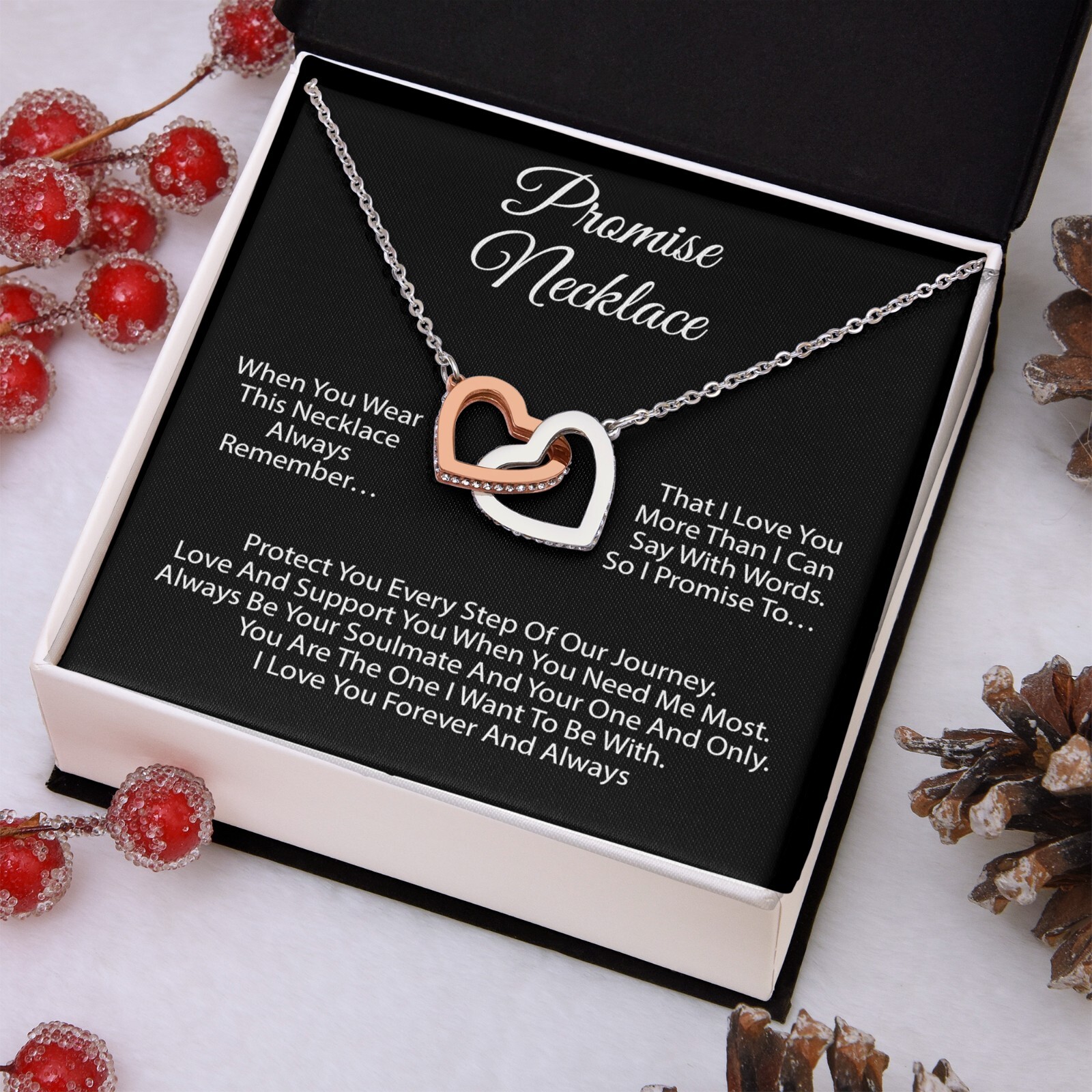 Promise Necklace For Soulmate, Valentine Gift, Birthday Gift, Anniversary Gift