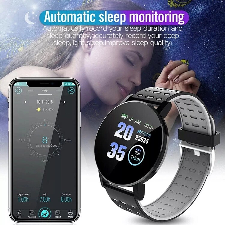 OEM SMART WATCHES D119 PLUS BRACELET WASH HEART RATE & BLOOD PRESSURE MONITOR