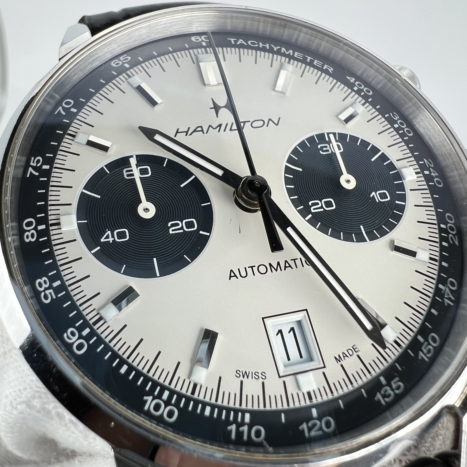 Hamilton Intra-Matic H384160 Automatic Chronograph Men’s Watch Stainless #W-21