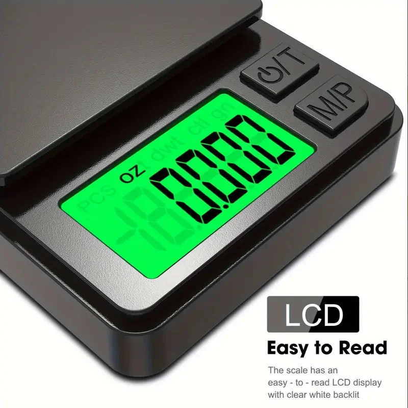 Precision Digital Pocket Scale 1000g x 0.1g – Mini Gram Scale LCD Display