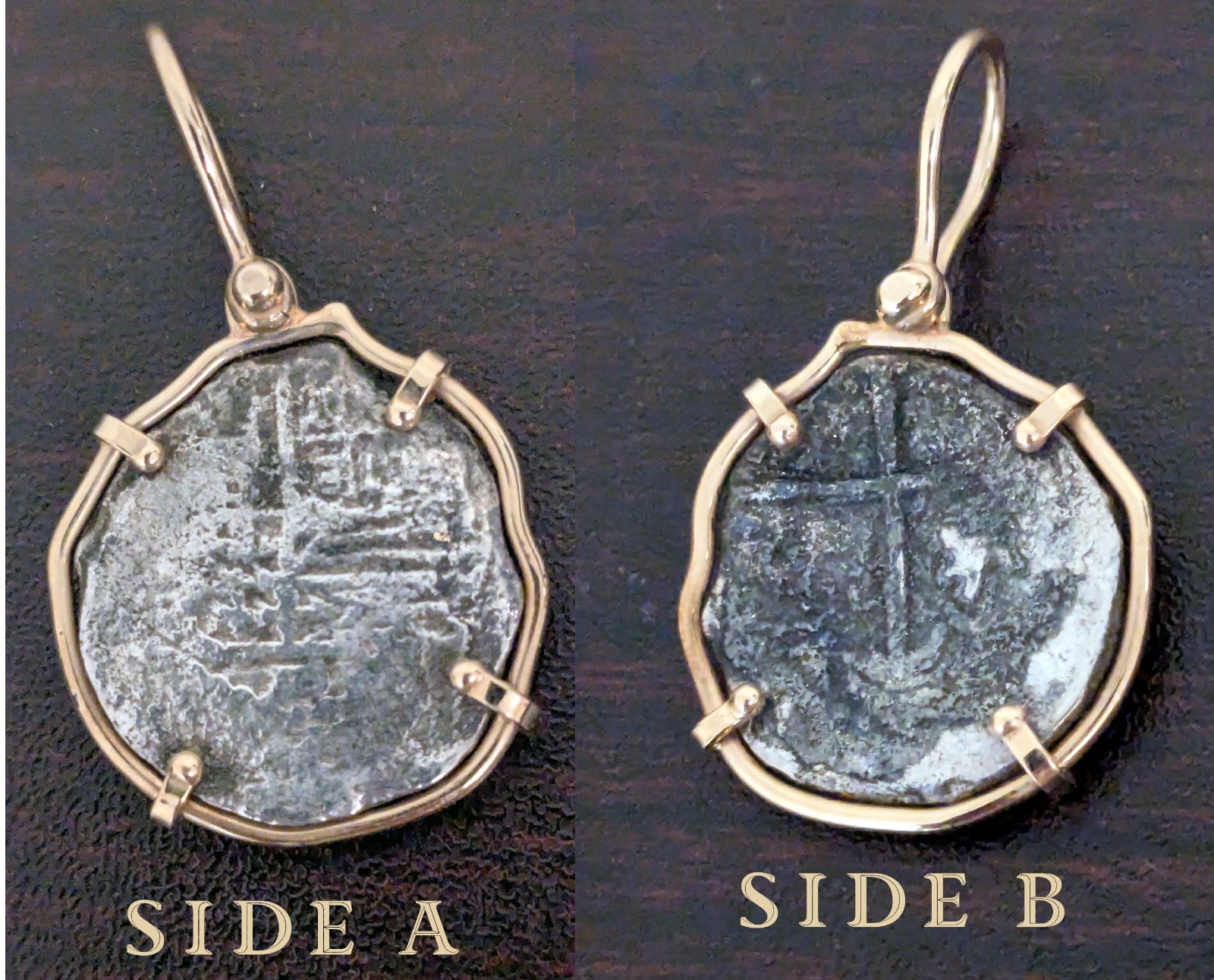 Authentic Nuestra Senora De Atocha Coin Pendant 14k Shipwreck Treasure