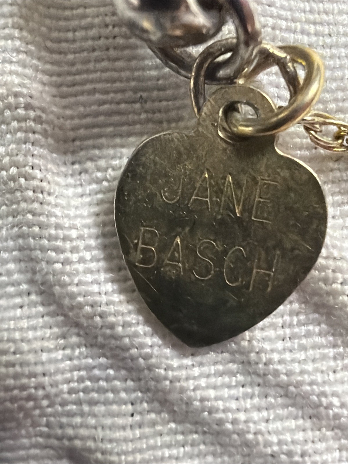 Vintage Jane Basch Sterling Silver Monogram ‘DKM’ Pendant 18” Necklace 11.24 Gr