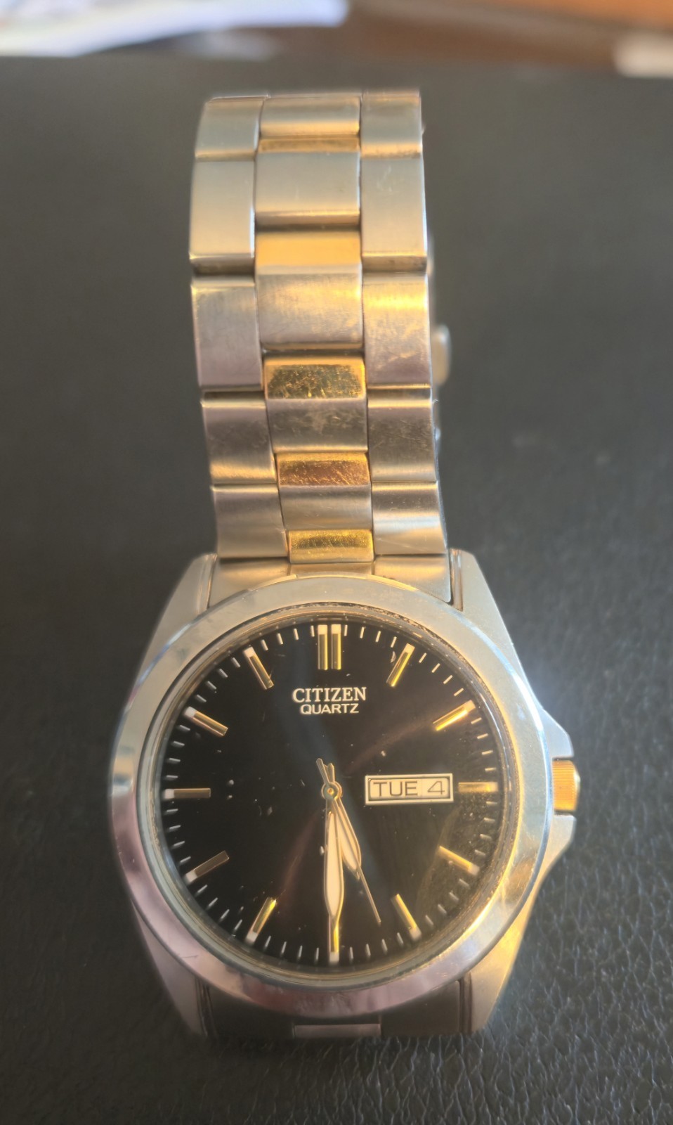 Citizen Quartz Black Dial Two-tone Men’s Watch