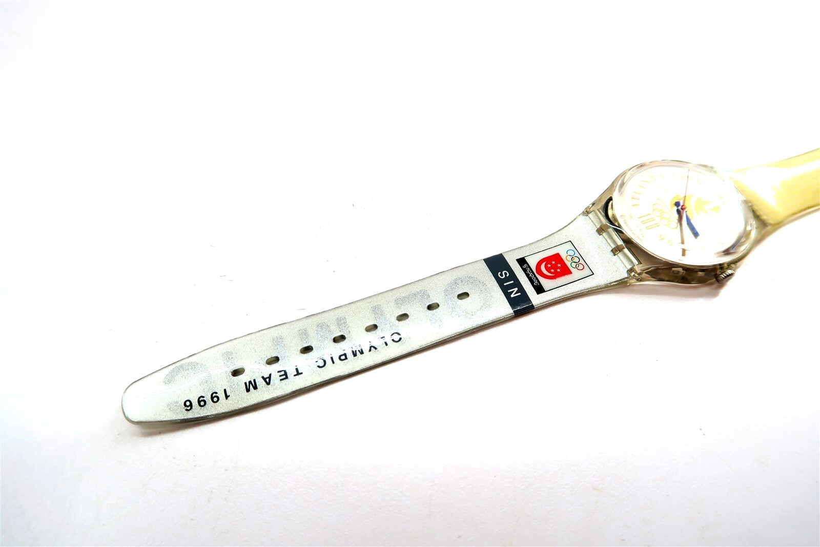 Swatch Watch SINGAPORE GZ150I New Olympic Team 1996 NOS Special Edition SIN