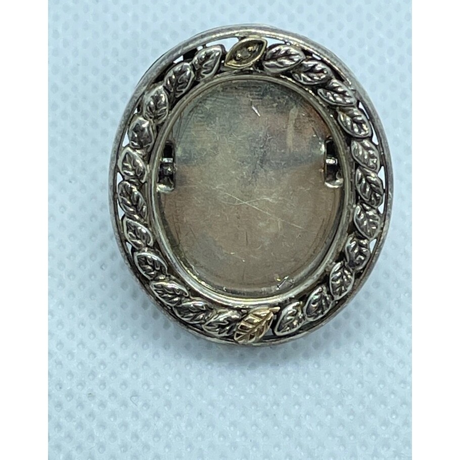 925 STERLING SILVER & 1OK GOLD DIAMOND EISEL BACK PICTURE FRAME SKY