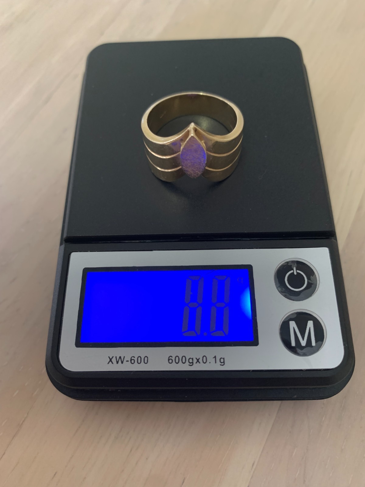 14K Gold 8.8 Grams Woman’s Ring W/Raised Mounting for Center Stone Custom Made