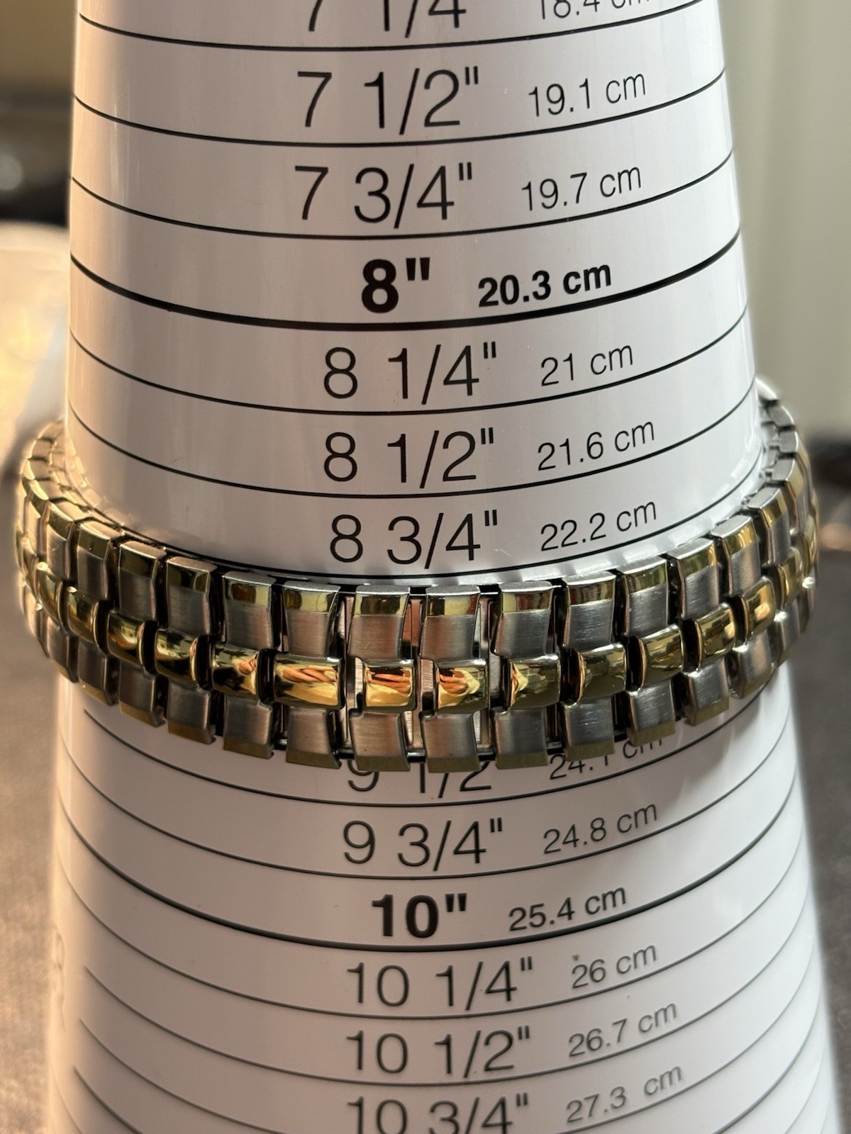 Benrus Diamond Quartz Men’s Silver/Gold Tone Watch Expandable Band,New Battery