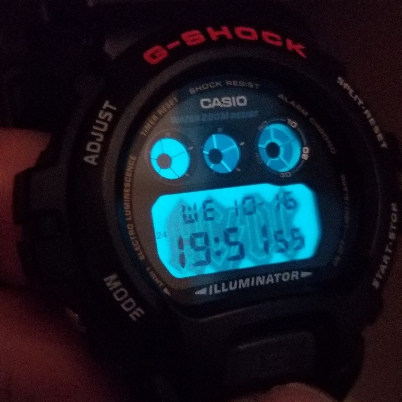 ⌚Rare Casio G-Shock DW6900 Custom AC DC heavy metal band edition