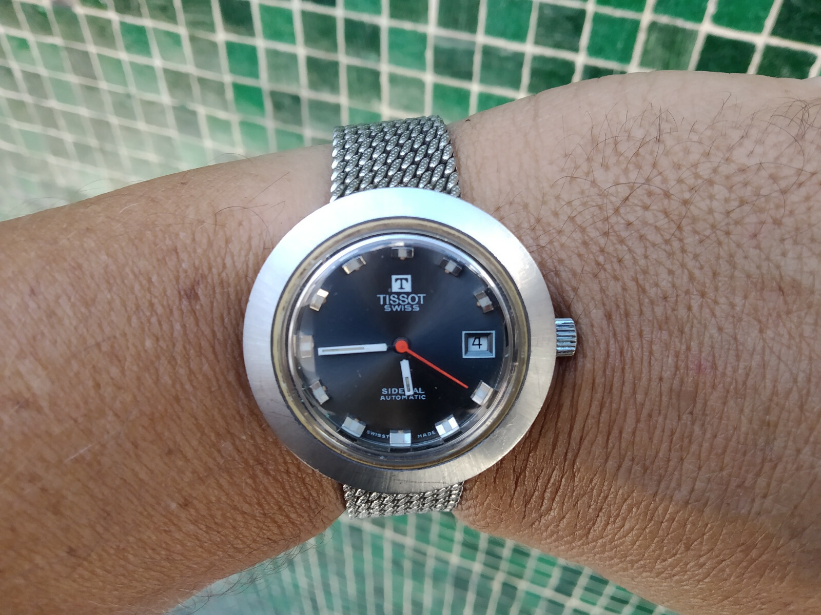 TISSOT SIDERAL AUTOMATIC BIG JUMBO ALL ORIGINAL MILANESE BRACELET CROWN CLASP