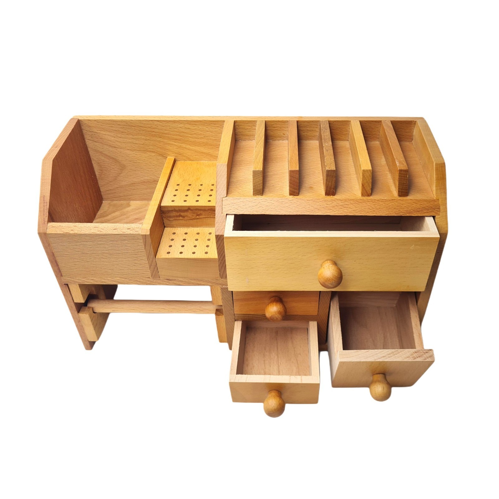 Jewelers Bench Top Tool Organizer Storage – Jewelry Shelf Drawers Compartment
