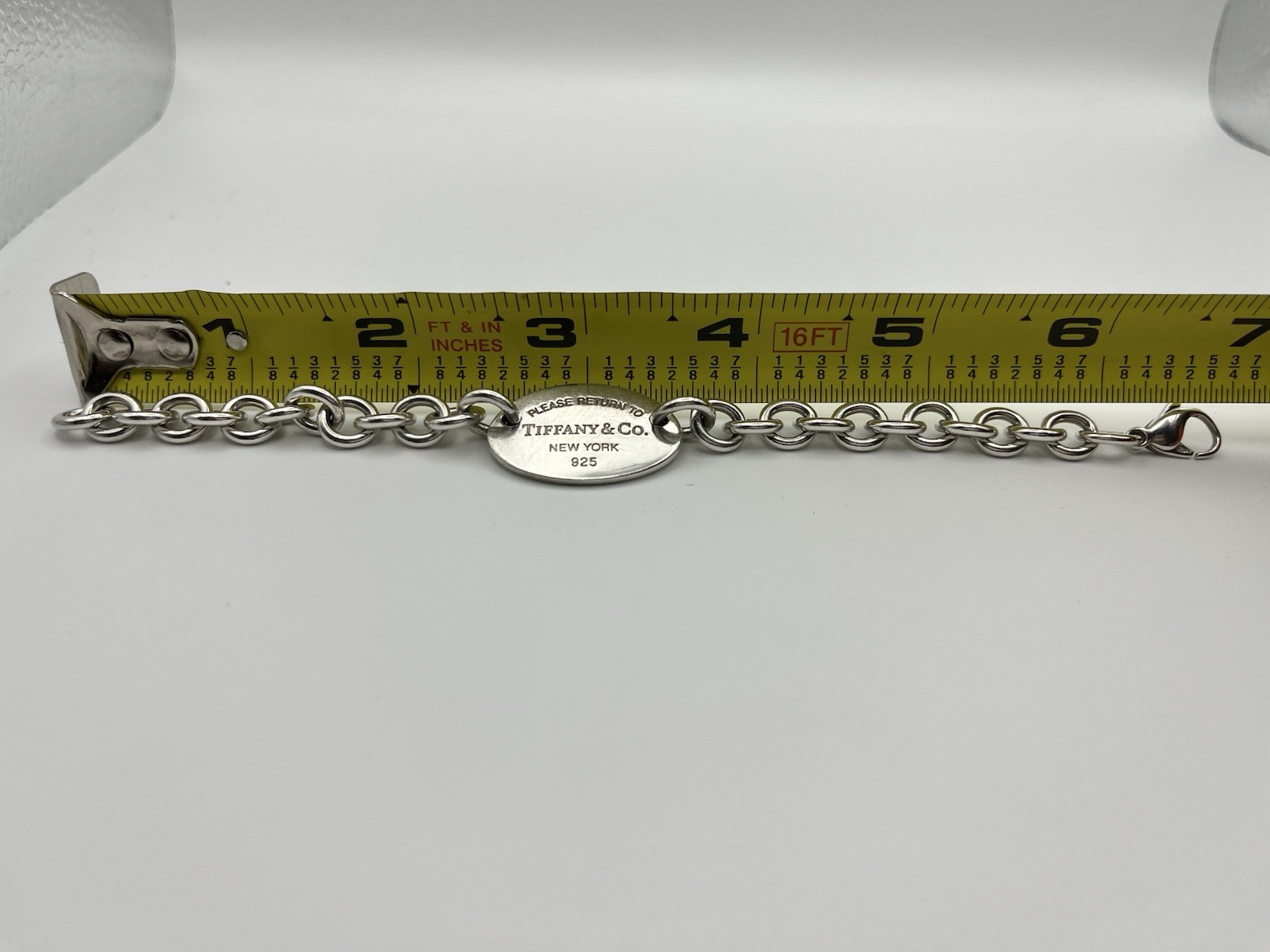 Sterling Silver “Return to Tiffany” Oval Tiffany & Co. 6.5 Inch Bracelet
