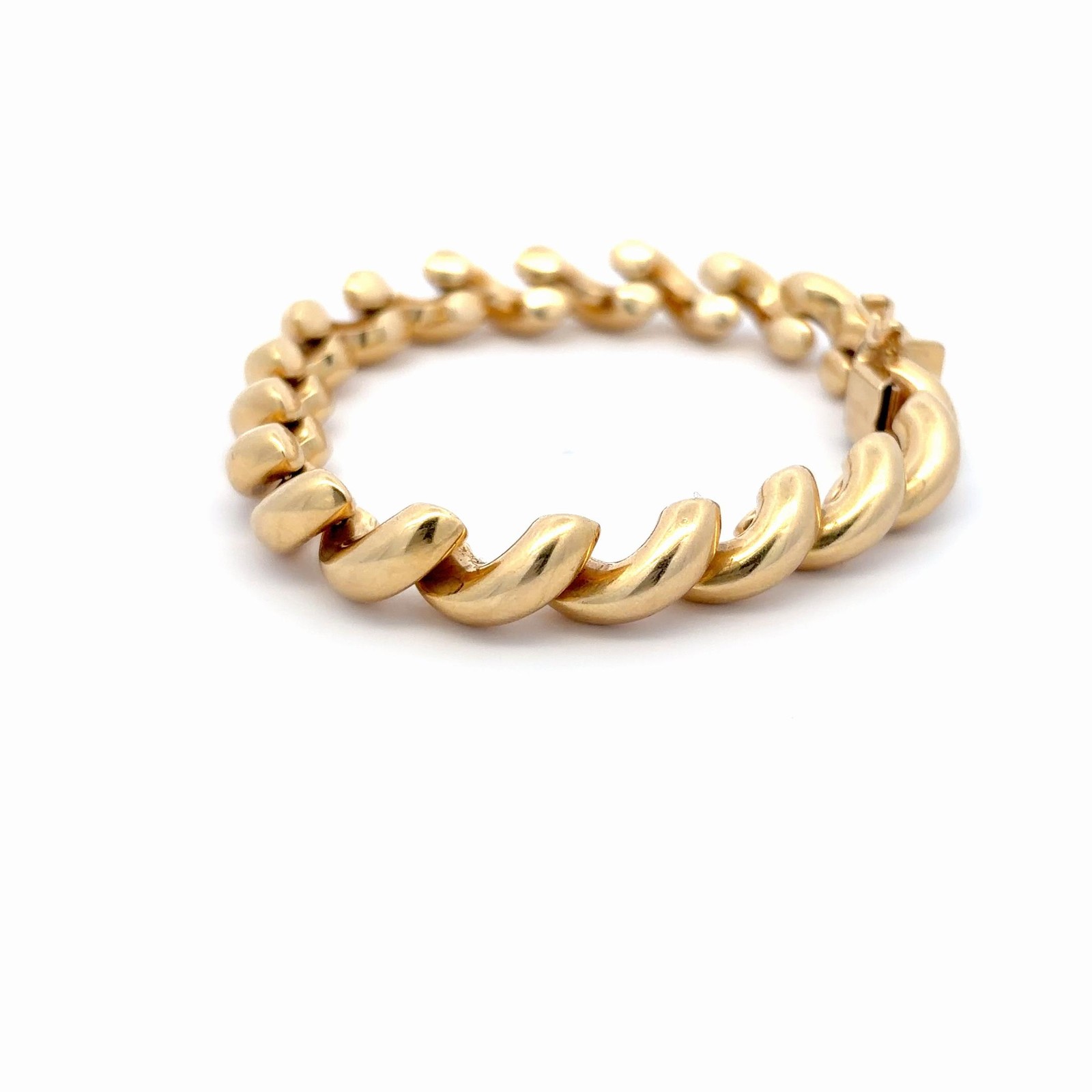 Vintage 14K Yellow Gold San Marco Link Bracelet