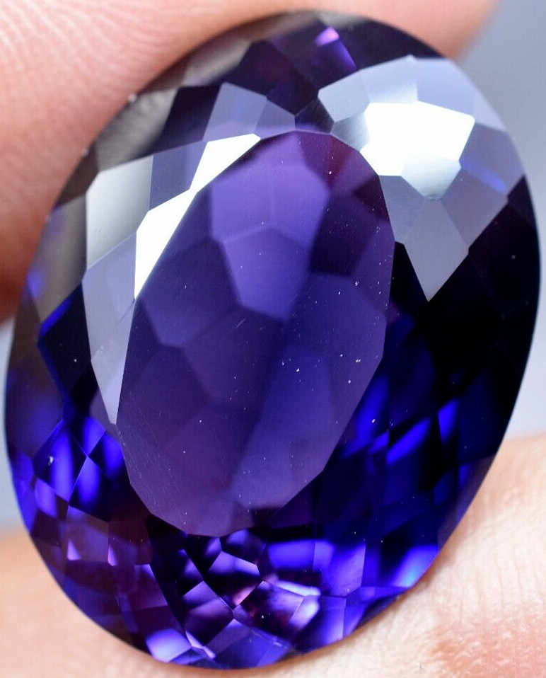 Natural 32.70 Ct Boysenberry Sapphire GGL Certified fabulous Loose Gemstone