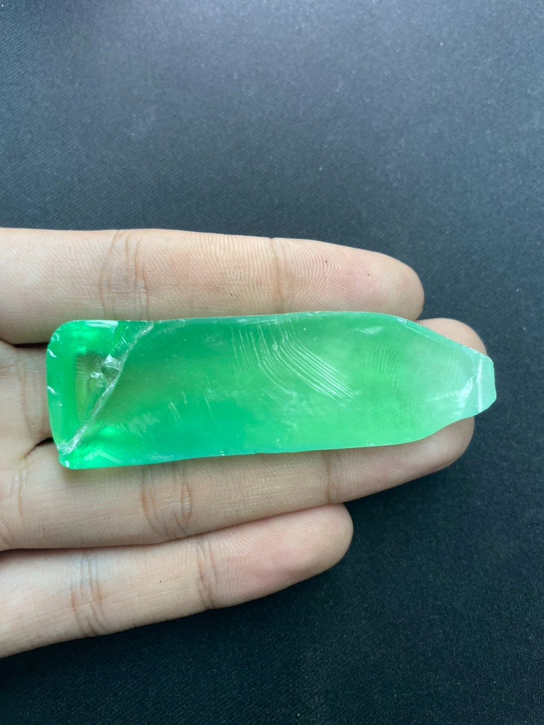 202 Ct Lab-Created Green Corundum Rough *RARE* For Faceting | Corundum Rough
