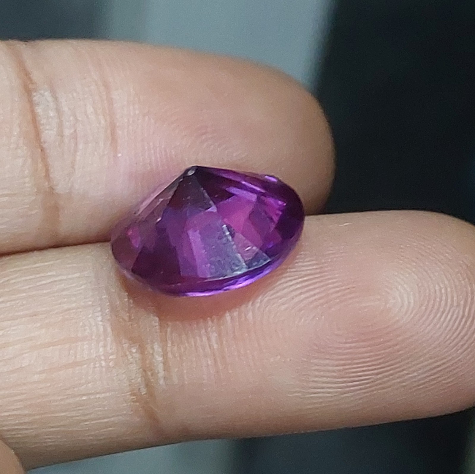 2 Lab Created Purple Blue Sapphire 9.40Ct each Round Cut Loose Gems 11x11mm Pair