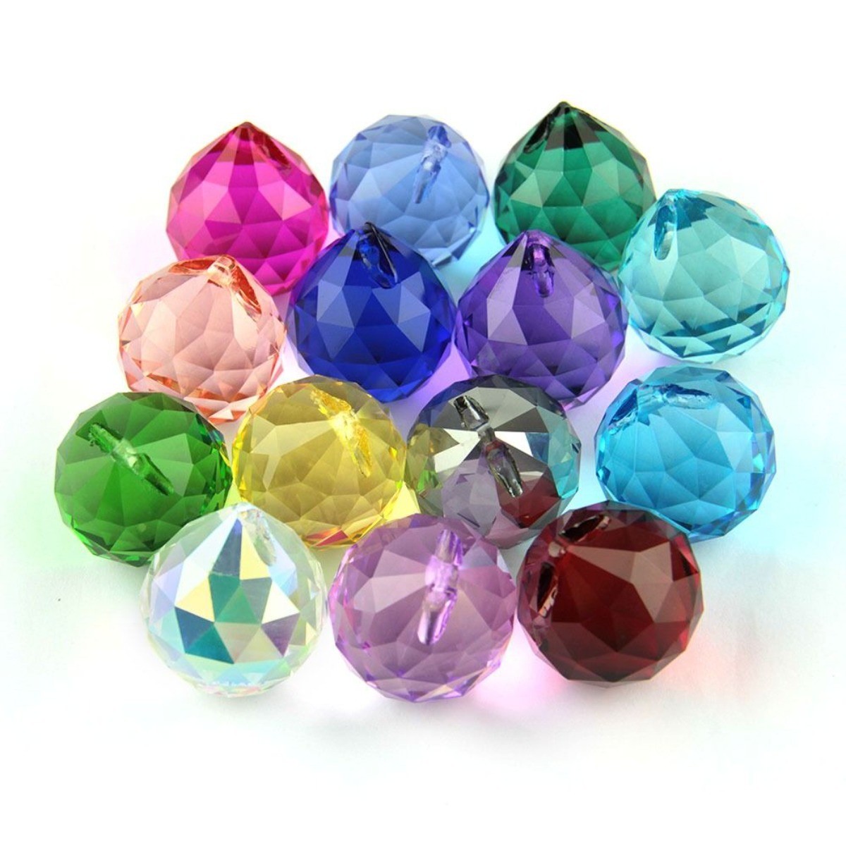 20mm Faceted small crystal balls for chandeliers