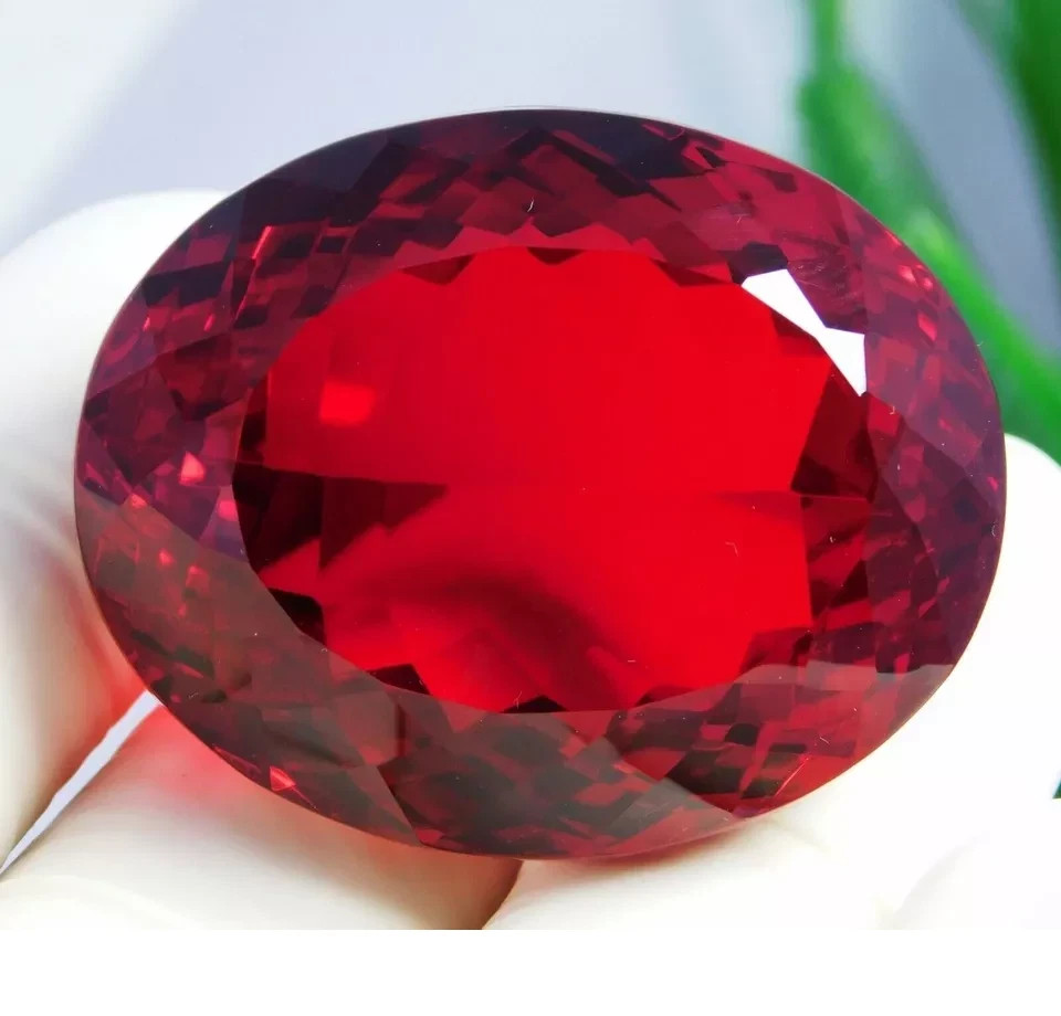 AGL Certified Natural 800 Ct Brazilian Red Topaz Oval Shape Loose Gemstone