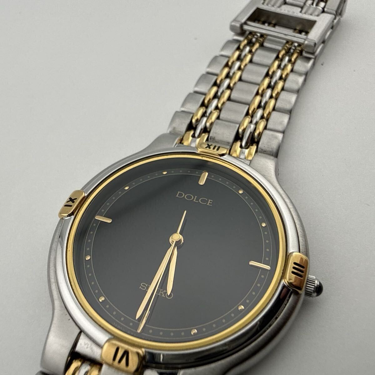 SEIKO 5E31 6000 Seiko DOLCE Men s Boys Wristwatch Working Battery Replaced B444