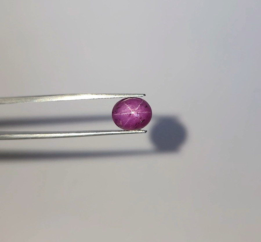 Natural Translucent 4.90 Ct Star Ruby pink Oval Cabochon Loose Gemstone