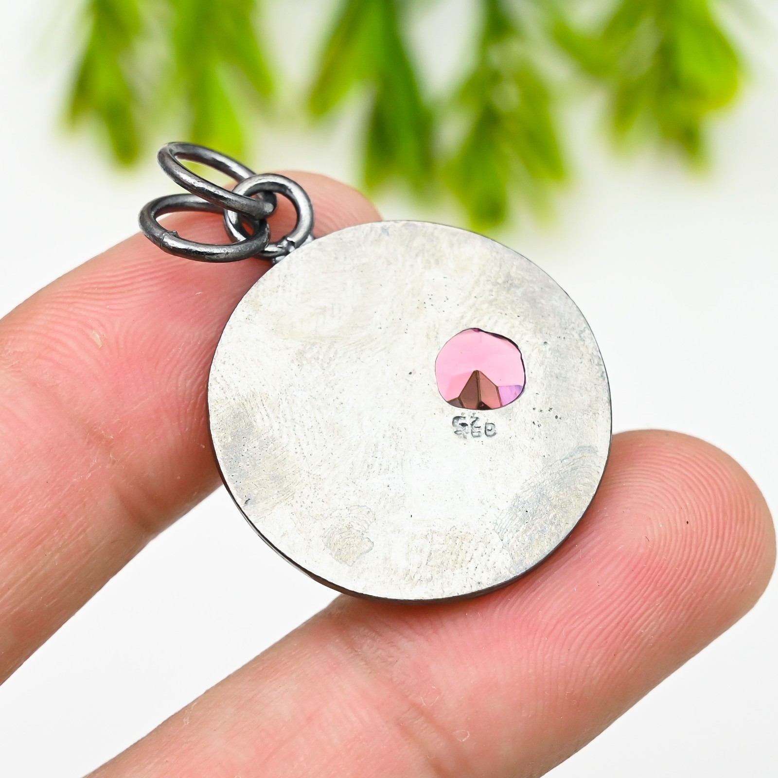 Rhodolite Gemstone 925 Sterling Silver Pendant Handmade Jewelry Gift For Her