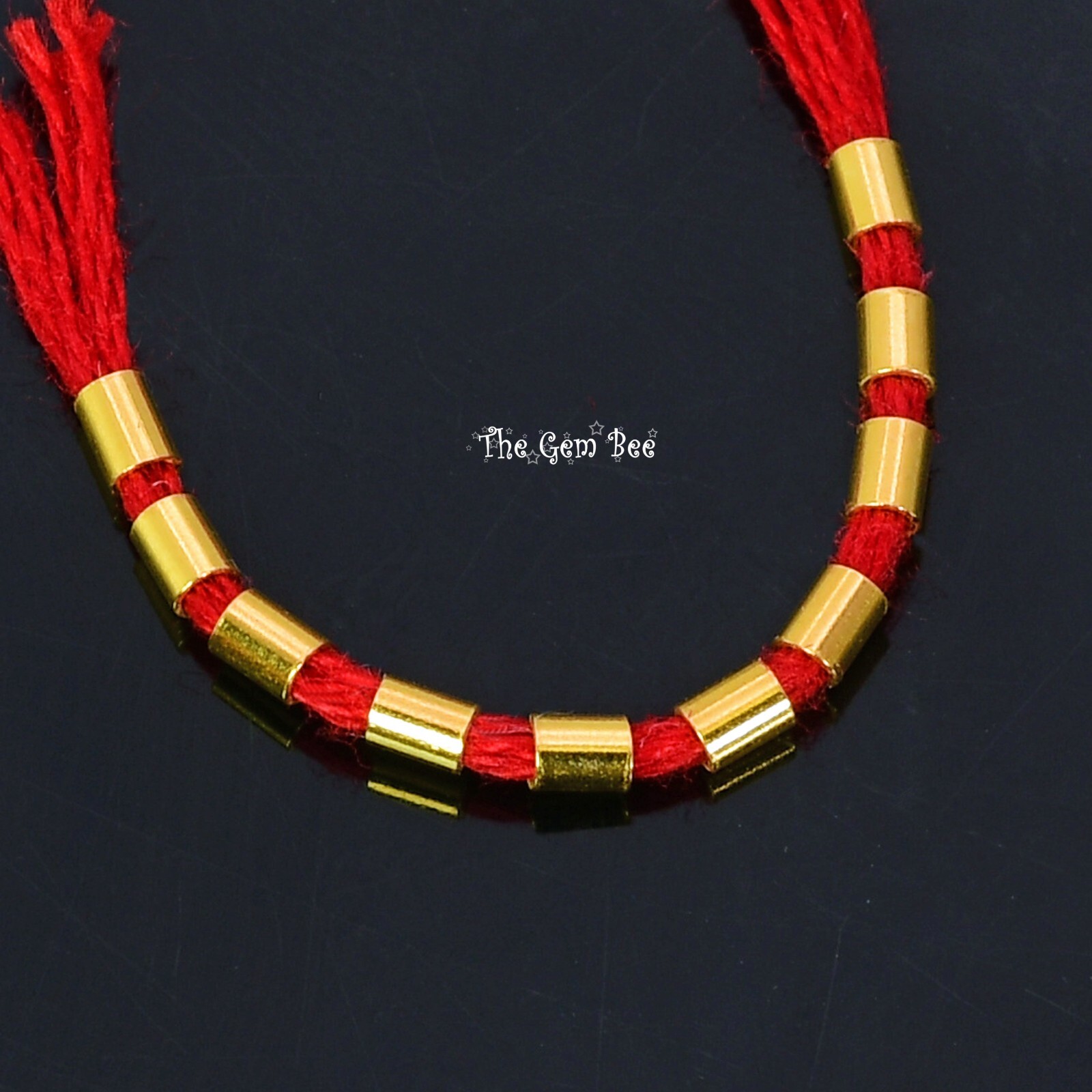 1.5MMx2MM 18k Solid Yellow Gold Crimp Tube Beads (10)