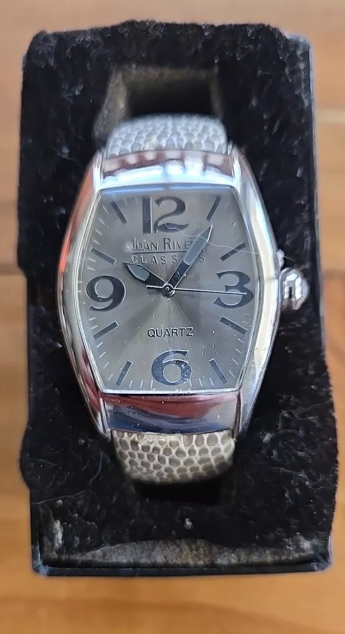 Two Joan Rivers Classics V377 Ladies Watch Leather Japan Movement & Extra Watch