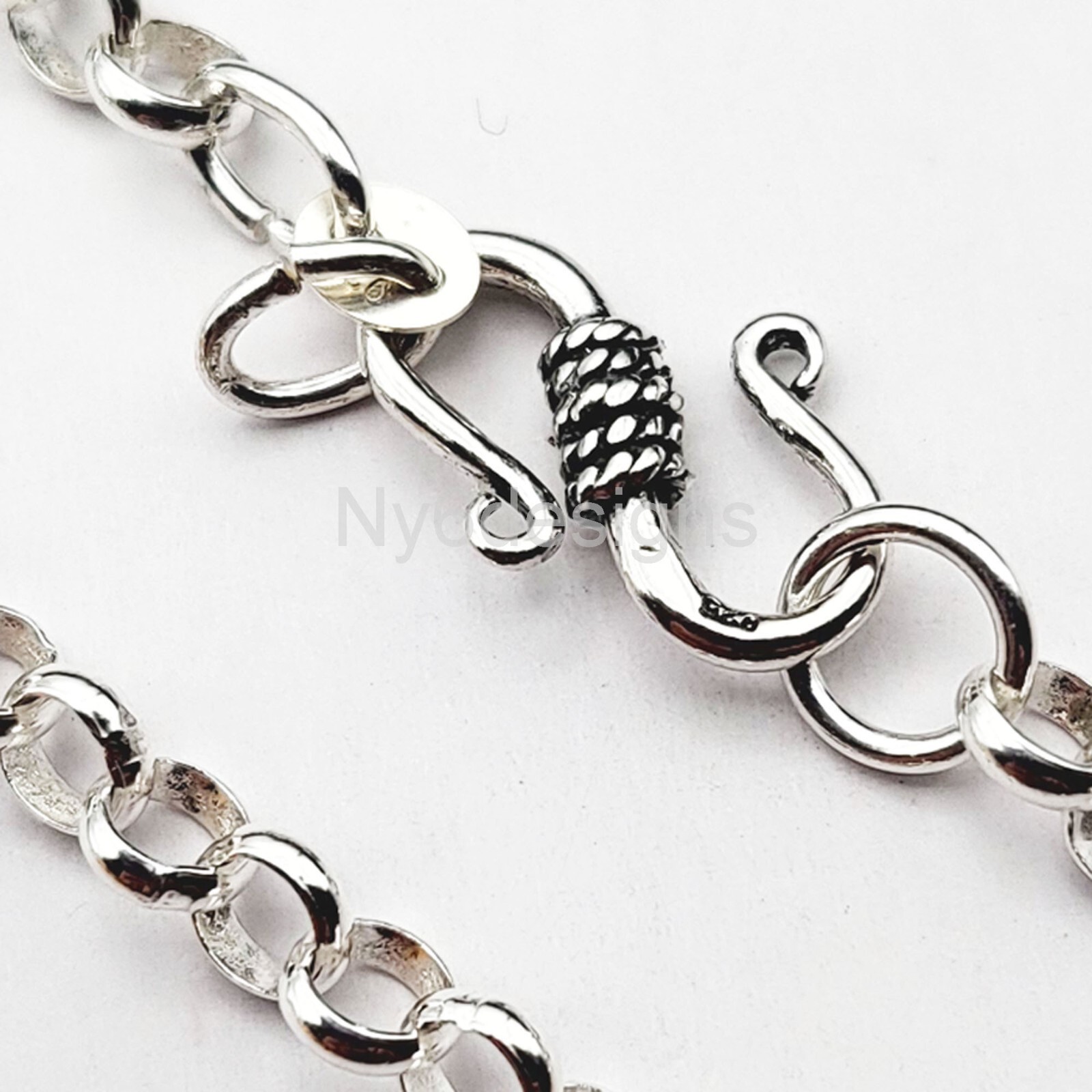 925 Sterling Silver Chains Rolo Soldered Necklace Belcher 3mm 4mm 5mm 7″-36″