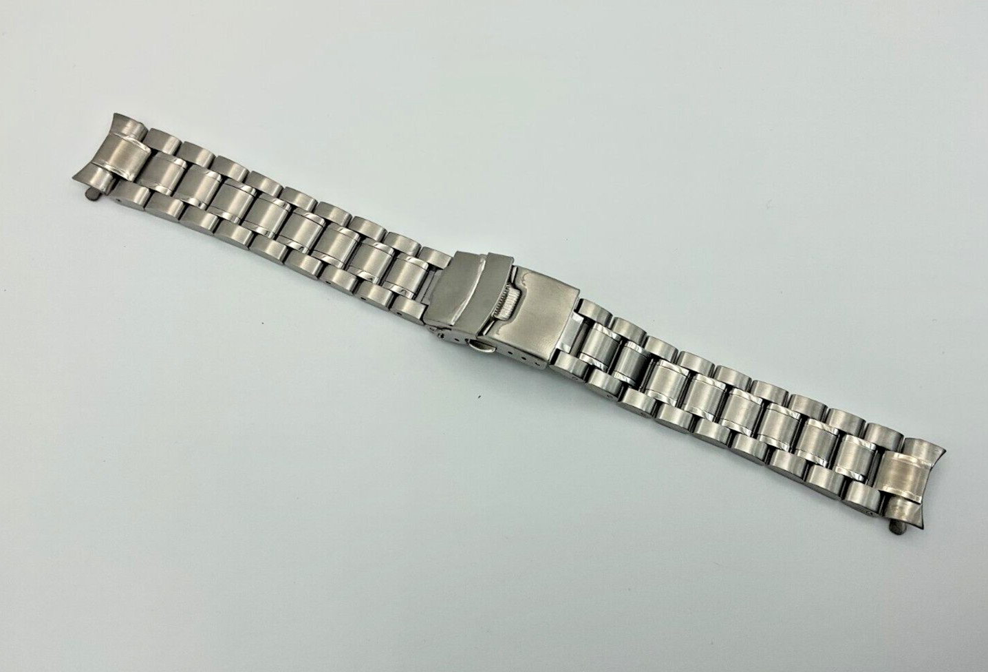 NEW SOLID 18MM BAND BRACELET DOUBLE FLIP LOCK FOR OMEGA SEAMASTER SPEEDMASTER