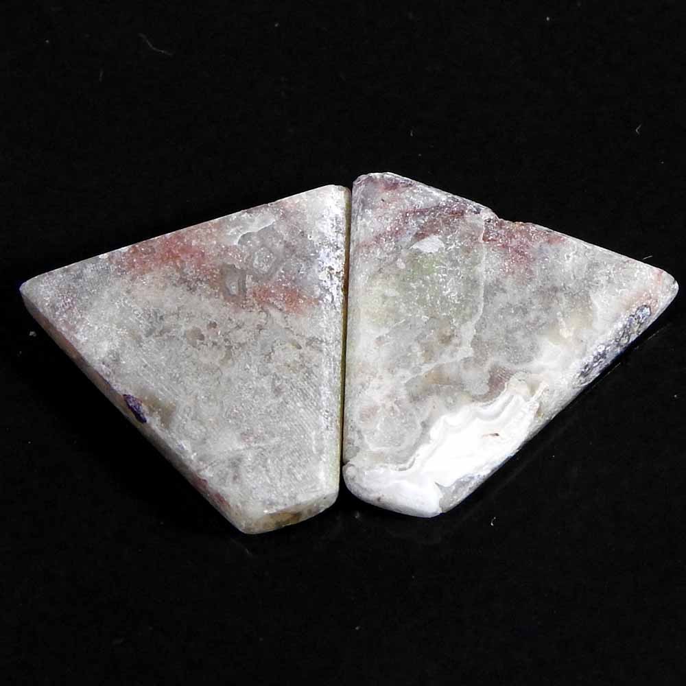13.45Cts100%Natural Crazt Lace Aaate Fancy Pair Cabochon Gemstones