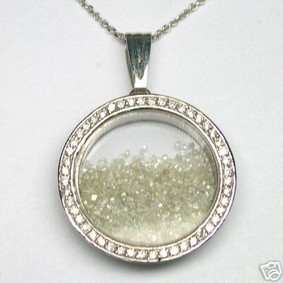 5+ Carats Rough & 1/2 Carat Polished Diamonds Necklace