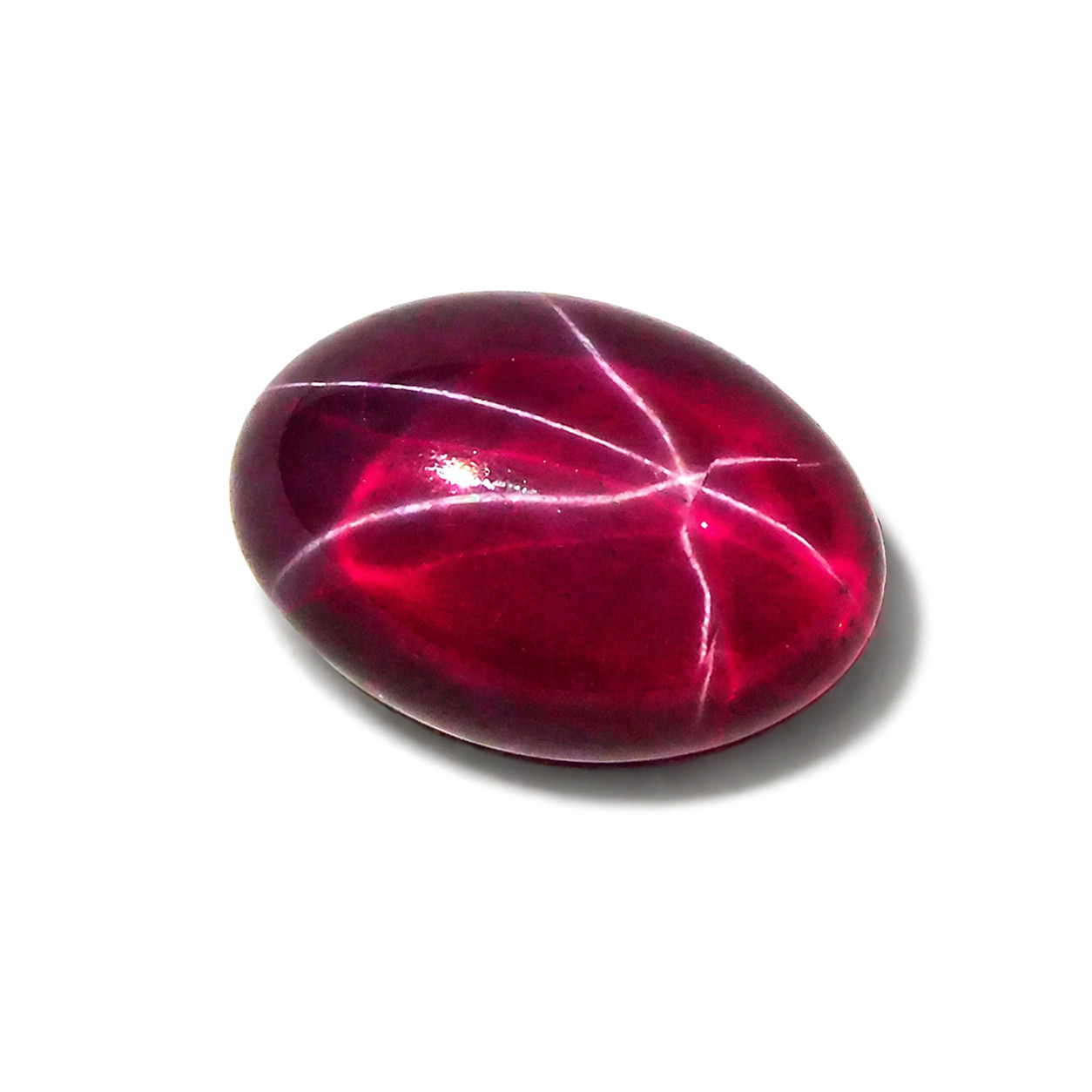 Natural RED Star Ruby Oval Shape 13 Ct Stunning CERTIFIED Gemstone Loose