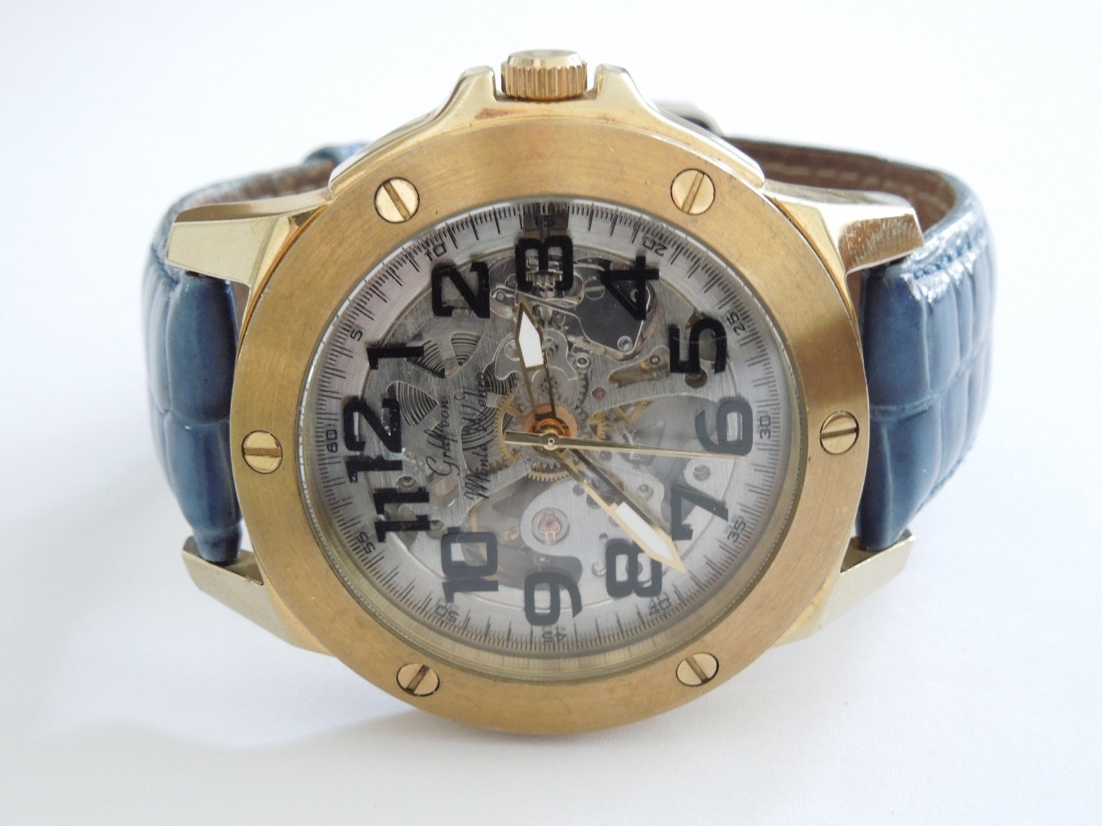 Watch Graf Von Monte Wehro Automatic Water Resistant Skeleton Stainless Steel