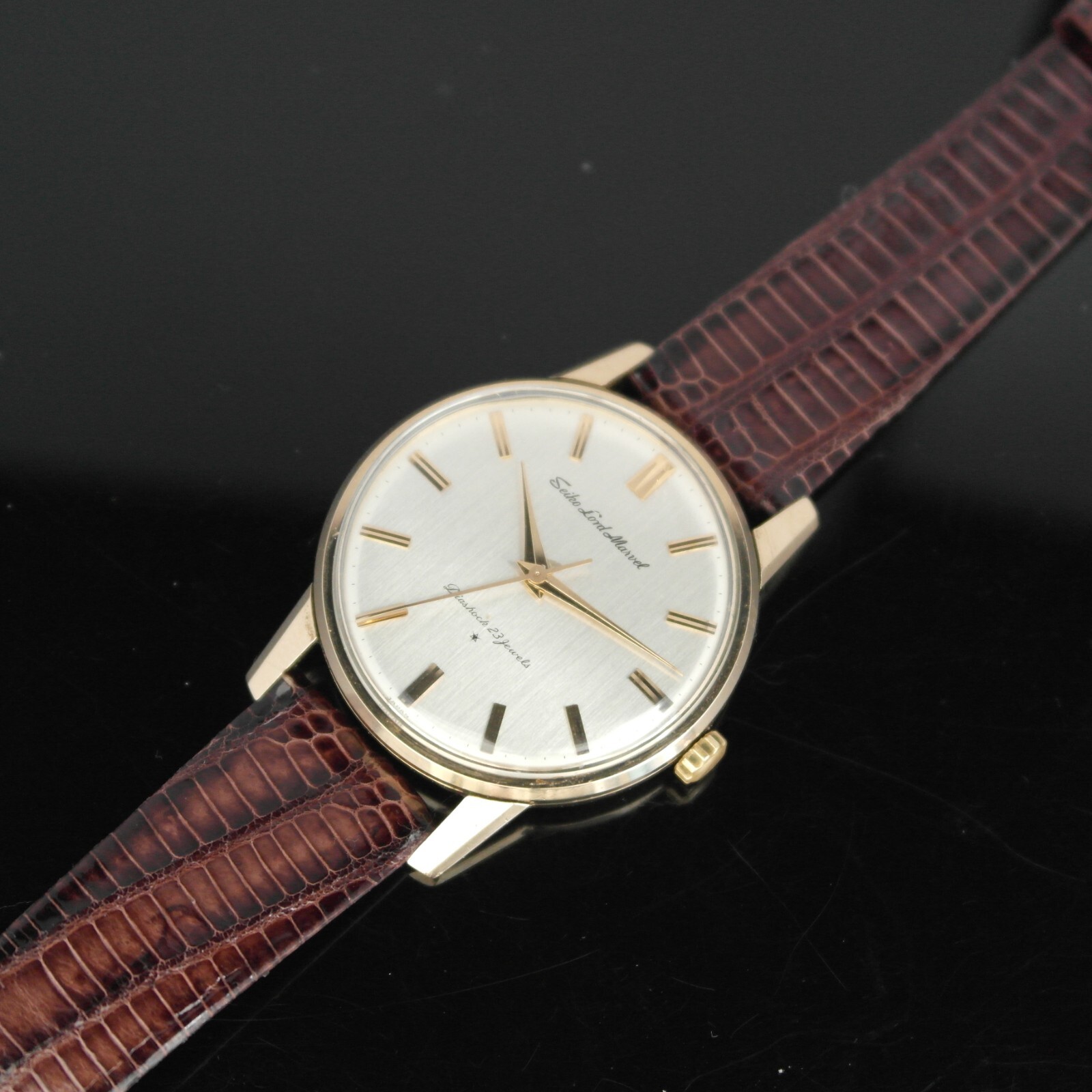 Vintage Seiko Lord Marvel 1962 Gold Filled Case Classic Luxury Men’s Watch 15027