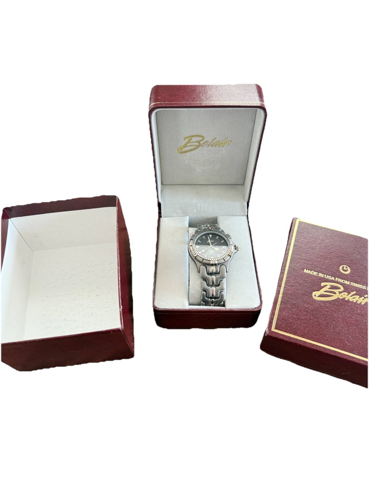 Bel Air Seapearl Two-Tone Quartz Diver Watch 38mm 20ATM Rotating Bezel