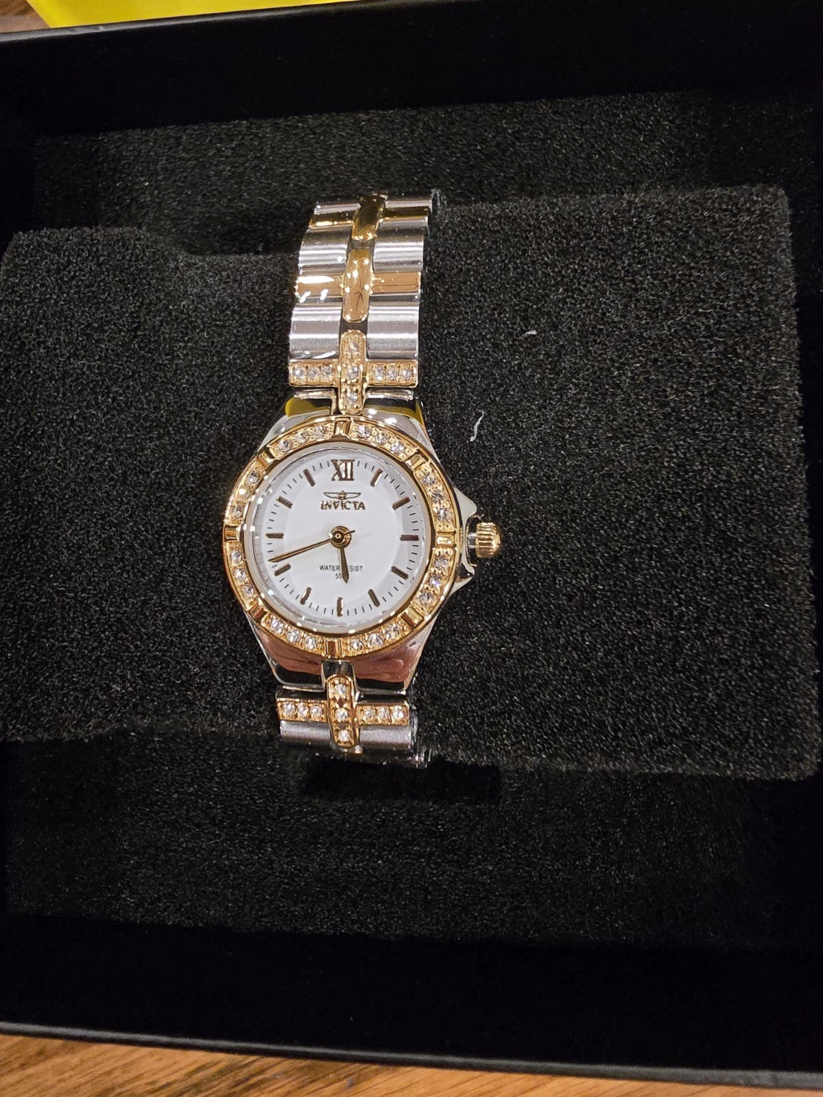Invicta Women’s Wildflower Two tone/White Dial 21.5mm Gold/SS 0133 New!!