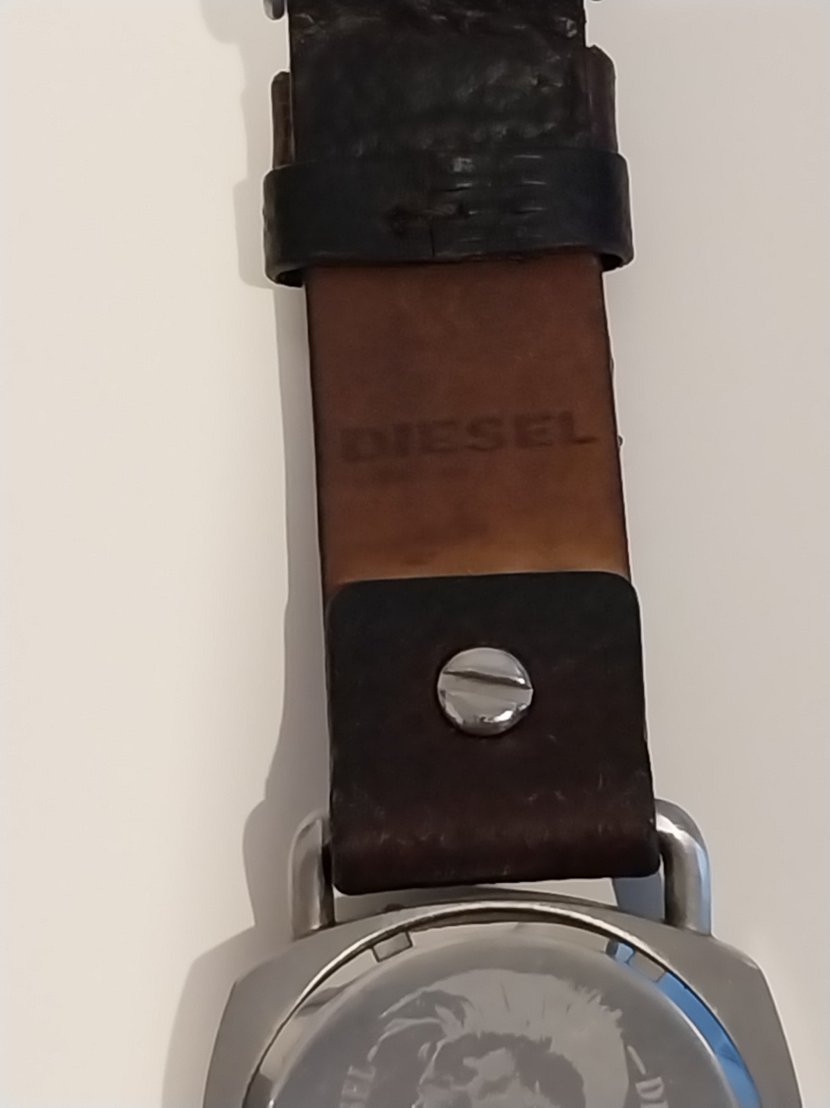 Diesel DZ-5098 Men’s Watch New Battery Working Original Leather Strap Genuine