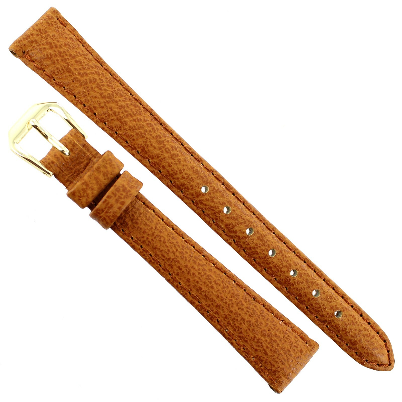 14mm Kreisler Honey Tan Genuine Pigskin Leather Padded Stitched Ladies Band Long
